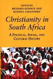 Front cover of Christianity in South Africa by Unknown