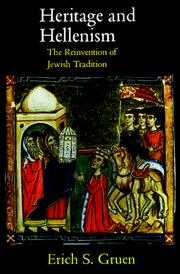 Cover of Heritage and hellenism by Erich S. Gruen