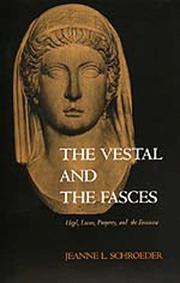 Cover of The vestal and the fasces by Jeanne Lorraine Schroeder