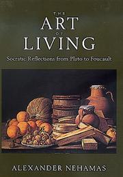 Cover of The art of living by Alexander Nehamas