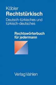 Cover of Rechtstürkisch by Gerhard Köbler