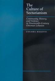 Front cover of The Culture of Sectarianism by Ussama Makdisi