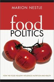 Cover of Food Politics by Marion Nestle