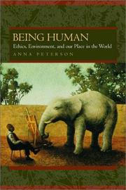 Cover of Being Human by Anna L. Peterson
