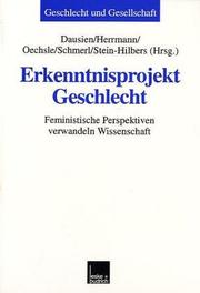 Front cover of Erkenntnisprojekt Geschlecht by Bettina Dausien