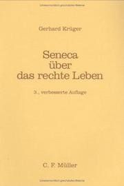 Cover of Seneca über das rechte Leben by Gerhard Krüger