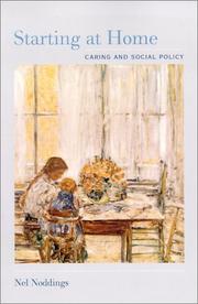 Cover of Starting at Home by Nel Noddings
