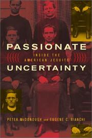 Cover of Passionate uncertainty by Peter McDonough