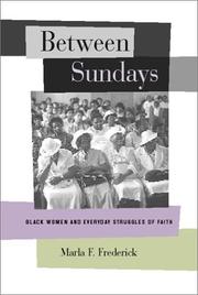 Cover of Between Sundays by Marla F. Frederick