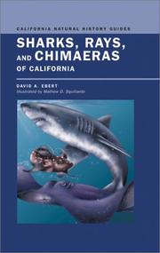 Front cover of Sharks, Rays, and Chimaeras of California (California Natural History Guides) by David A. Ebert