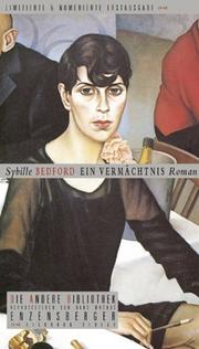 Front cover of Ein Vermächtnis by Sybille Bedford