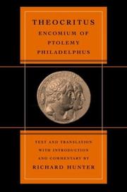 Front cover of Encomium of Ptolemy Philadelphus by Theocritus