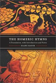Cover of The Homeric Hymns by Diane Rayor