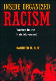 Cover of Inside Organized Racism by Kathleen M. Blee