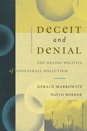Cover of Deceit and Denial by Gerald E. Markowitz