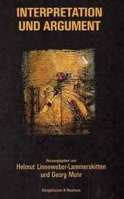 Cover of Interpretation und Argument by Helmut Linneweber-Lammerskitten