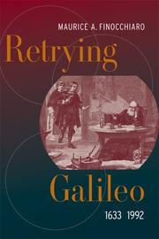 Front cover of Retrying Galileo, 1633-1992 by Maurice A. Finocchiaro