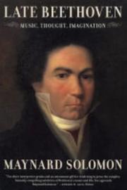 Cover of Late Beethoven by Maynard Solomon