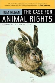 Cover of The case for animal rights by Tom Regan