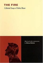 Cover of The Fire by Robin Blaser