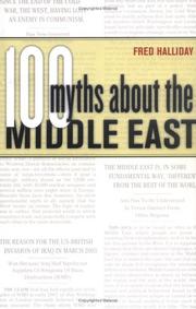 Front cover of 100 Myths about the Middle East by Fred Halliday