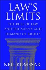 Cover of Law's Limits by Neil K. Komesar