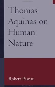 Cover of Thomas Aquinas on Human Nature by Robert Pasnau