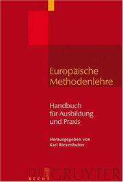 Cover of Handbuch Europaische Methodenlehre by Karl Riesenhuber