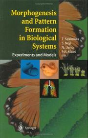 Cover of Morphogenesis and pattern formation in biological systems by [name missing]
