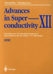 Front cover of Advances In Superconductivity, Volume 12 by T Yamashita