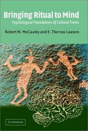 Cover of Bringing ritual to mind by McCauley, Robert N.