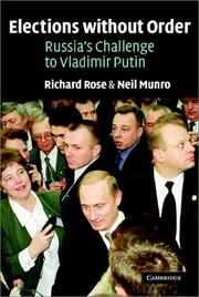Cover of Elections without order by Richard Rose