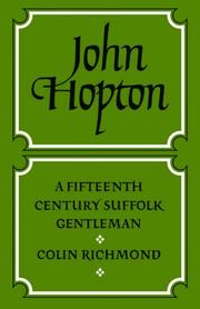 Front cover of John Hopton by Colin Richmond
