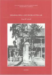 Front cover of Dharma Bell And Dharani Pillar by Paul W. Kroll
