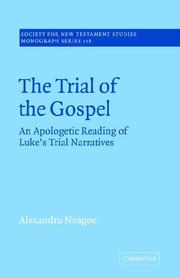 Front cover of The Trial of the Gospel by Alexandru Neagoe