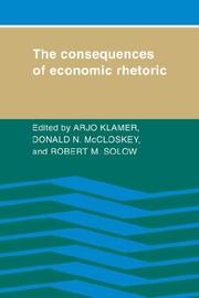 Front cover of The Consequences of economic rhetoric by Arjo Klamer