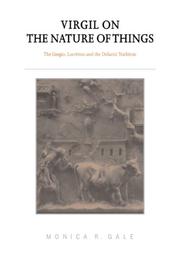 Front cover of Virgil on the Nature of Things by Monica R. Gale
