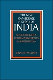 Front cover of Socio-Religious Reform Movements in British India by Kenneth W. Jones