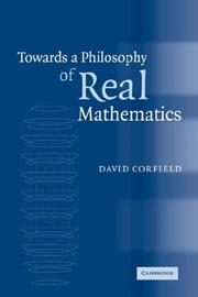 Front cover of Towards a Philosophy of Real Mathematics by David Corfield