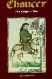 Front cover of The Knight's Tale (Selected Tales from Chaucer) by Geoffrey Chaucer