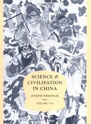 Front cover of Science and Civilisation in China,  Volume 5: Chemistry and Chemical Technology, Part 4, Spagyrical Discovery and Invention by Joseph Needham