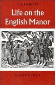 Cover of Life on the English Manor by Henry Stanley Bennett