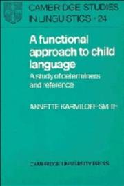 Front cover of A functional approach to child language by Annette Karmiloff-Smith
