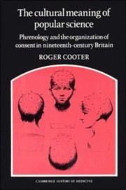 Front cover of The Cultural Meaning of Popular Science by Roger Cooter