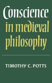 Cover of Conscience in medieval philosophy by Timothy C. Potts