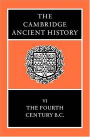 Front cover of The Cambridge ancient history by D. M. Lewis