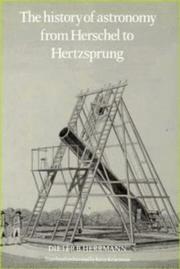 Cover of The history of astronomy from Herschel to Hertzsprung by Dieter B. Herrmann