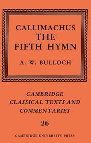 Cover of The fifth hymn by Callimachus.