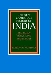 Front cover of The Indian princes and their states by Barbara N. Ramusack