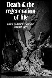 Front cover of Death and the regeneration of life by Maurice Bloch